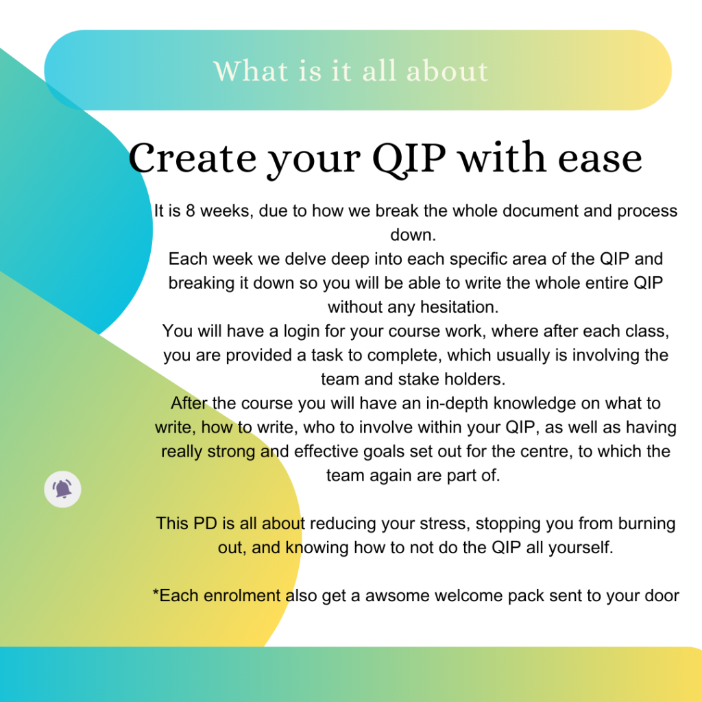 What the QIP PD is all about